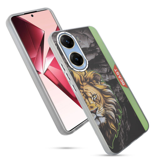 Beast Mode Animal Printed Back Case For Vivo V29e 5G With Hard Back & Glow Effect