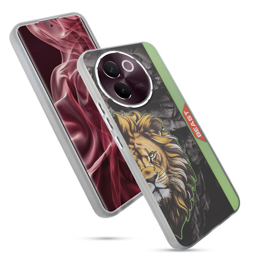 Beast Mode Animal Printed Back Case For Vivo V30e 5G With Hard Back & Glow Effect
