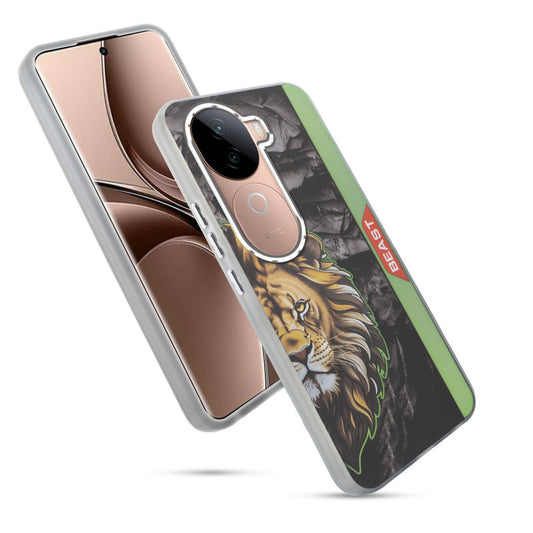 Beast Mode Animal Printed Back Case For Vivo V40e 5G With Hard Back & Glow Effect