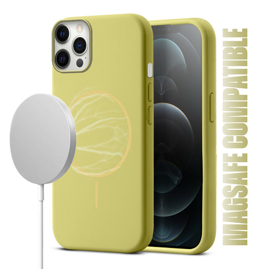 MagSafe Compatible Liquid Silicone Case For Apple iphone 12 Pro Max