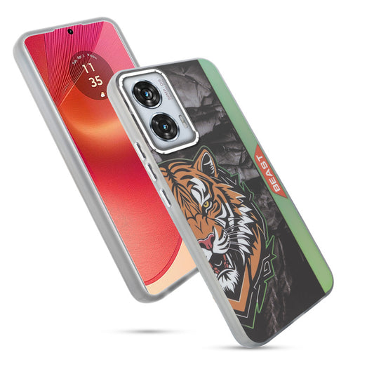 Beast Mode Animal Printed Back Case For Motorola Moto Edge 50 Fusion 5G With Hard Back & Glow Effect