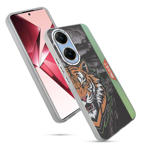 Beast Mode Animal Printed Back Case For Vivo V29e 5G With Hard Back & Glow Effect