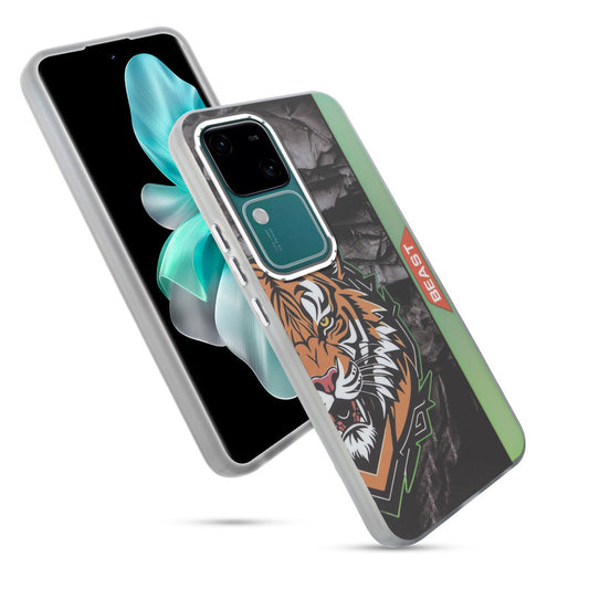 Beast Mode Animal Printed Back Case For Vivo V30 5G With Hard Back & Glow Effect