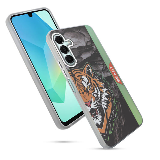 Beast Mode Animal Printed Back Case For Samsung A16 5G With Hard Back & Glow Effect