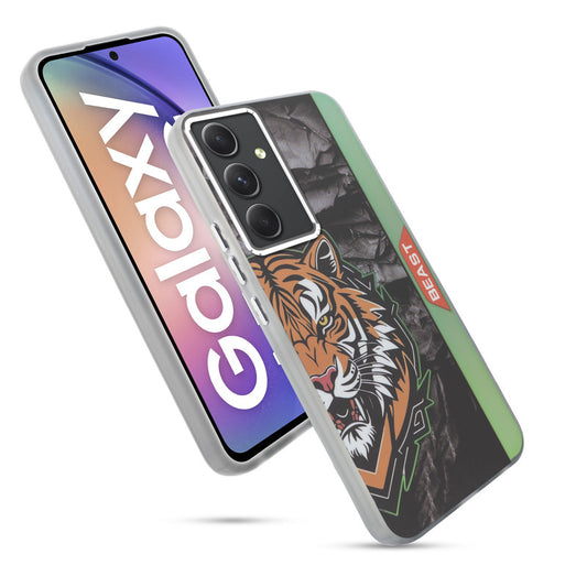 Beast Mode Animal Printed Back Case For Samsung A54 5G With Hard Back & Glow Effect