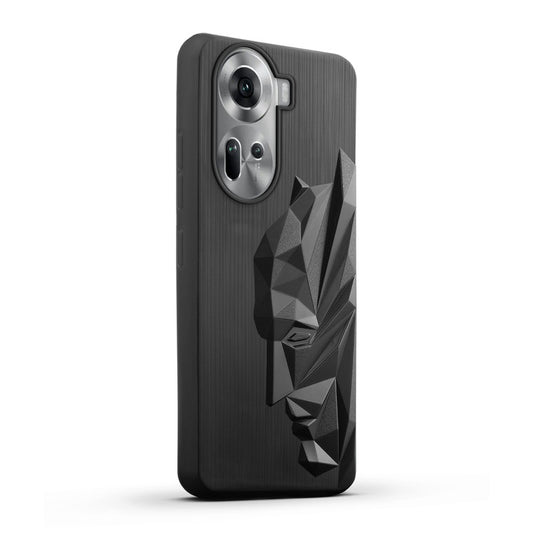 3D Design Soft Silicone Back Cover For Oppo Reno 11 5G