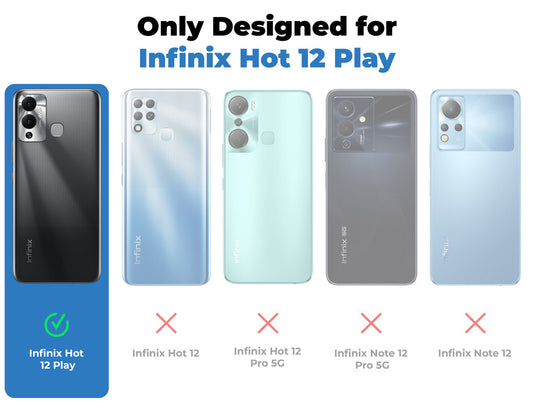 Premium Acrylic Transparent Back Cover for Infinix Hot 12 Play