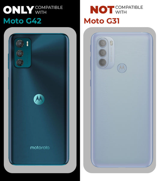 Premium Acrylic Transparent Back Cover for Motorola Moto G42