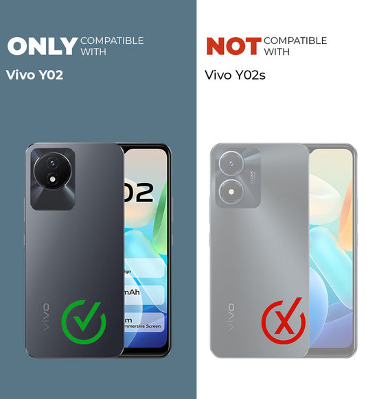 Premium Acrylic Transparent Back Cover for Vivo Y02T