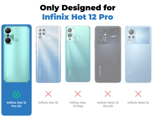 Premium Acrylic Transparent Back Cover for Infinix Hot 12 Pro