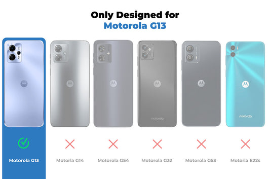 Premium Acrylic Transparent Back Cover for Motorola Moto G13