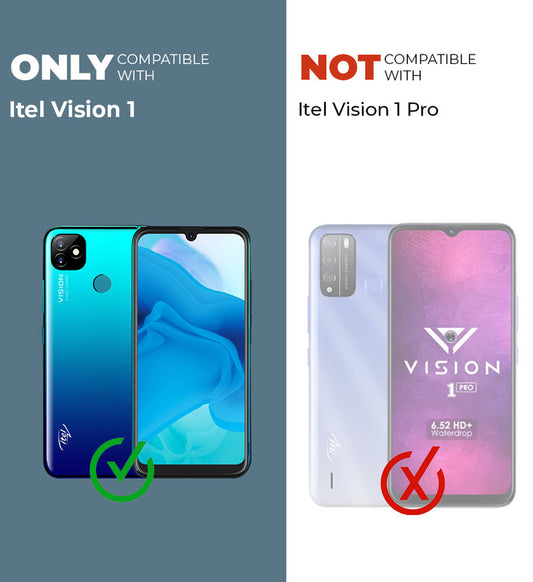 Premium Acrylic Transparent Back Cover for itel Vison 1