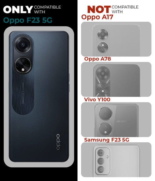 Premium Acrylic Transparent Back Cover for Oppo F23 5G