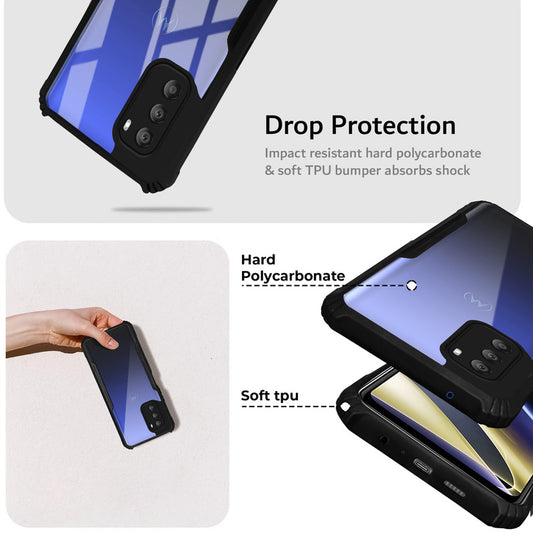 Premium Acrylic Transparent Back Cover for Motorola Moto G51 5G