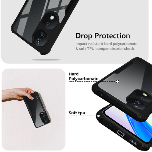 Premium Acrylic Transparent Back Cover for Honor X7B