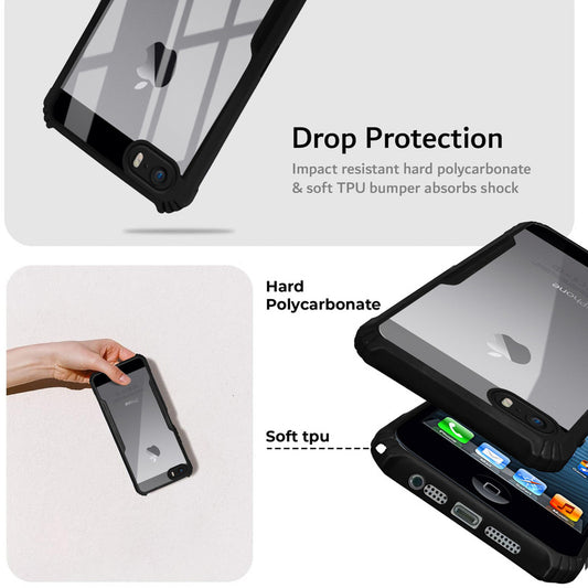 Premium Acrylic Transparent Back Cover for Apple iPhone 5