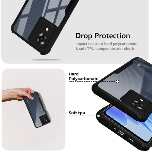 Premium Acrylic Transparent Back Cover for Oppo A17k
