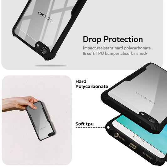 Premium Acrylic Transparent Back Cover for Oppo F1S