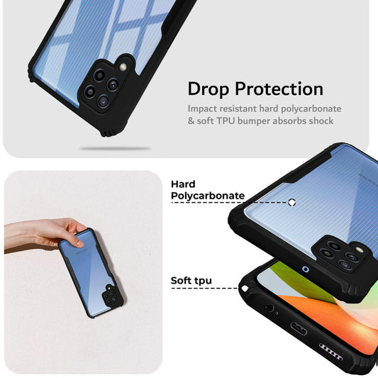 Premium Acrylic Transparent Back Cover for Samsung A22 4G