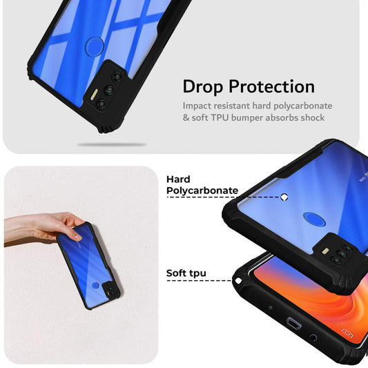 Premium Acrylic Transparent Back Cover for Tecno Spark 6 Air