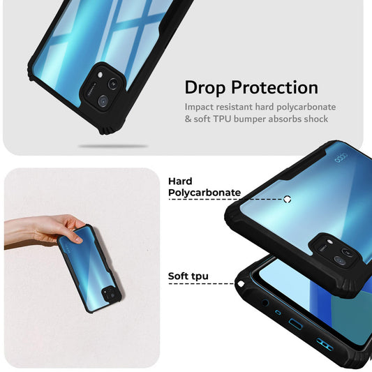 Premium Acrylic Transparent Back Cover for Oppo A16E