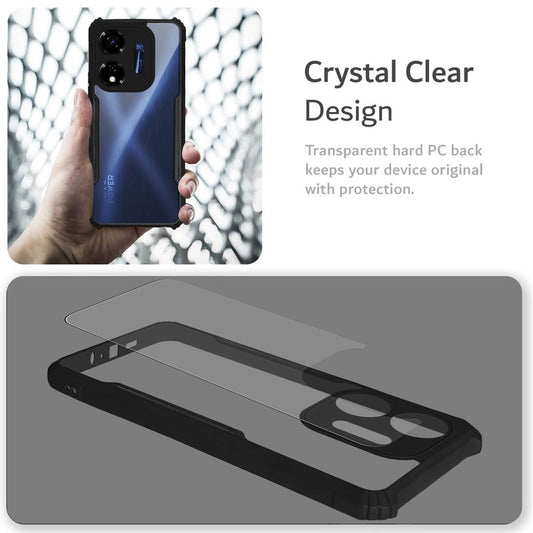 Premium Acrylic Transparent Back Cover for Itel P55