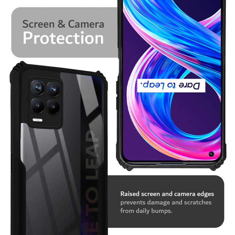 Premium Acrylic Transparent Back Cover for Realme 8 4G