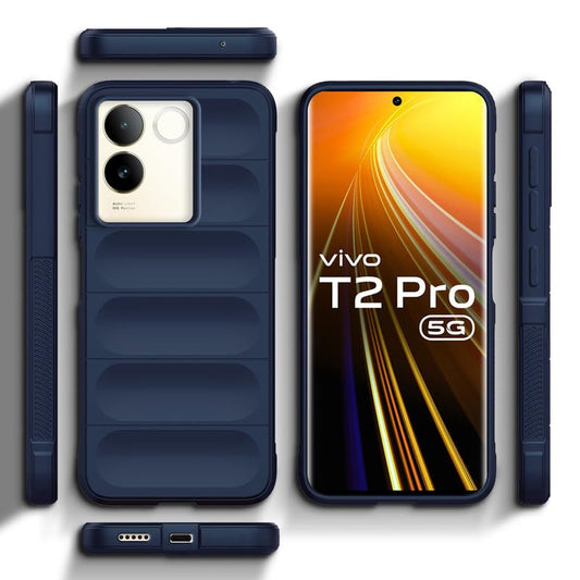 Liquid Silicone Comfort Grip Soft Touch Matte TPU Case for Vivo T2 Pro 5G