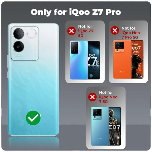 Premium Acrylic Transparent Back Cover for  iQOO Z7 Pro 5G