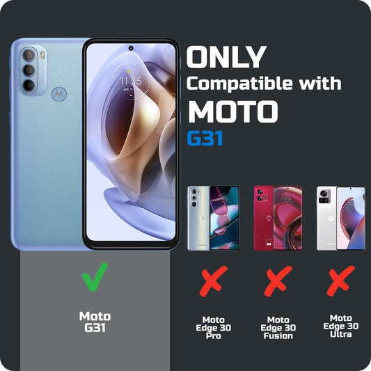 Premium Acrylic Transparent Back Cover for Motorola Moto G31