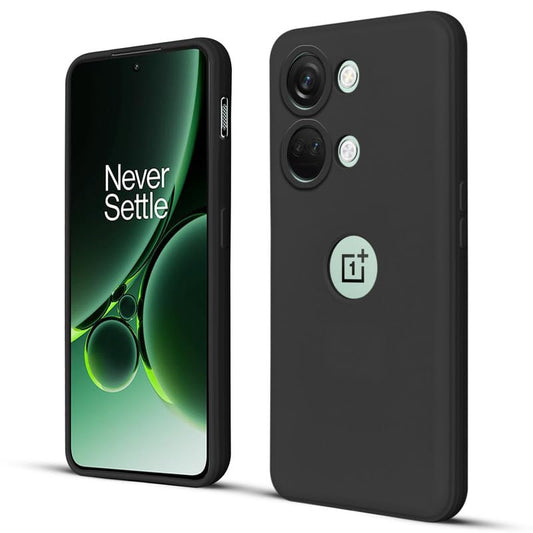 Silicon Back Case Cover for OnePlus Nord 3 5G | Camera Bumper Protection Back Cover (Stone Black)