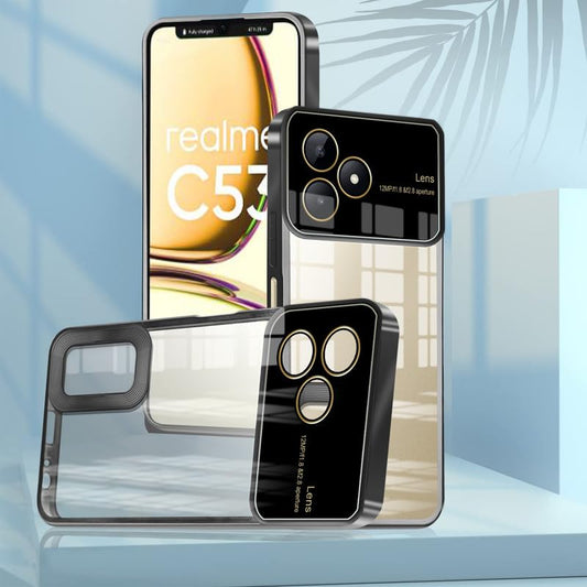 Clear Logo Cut Case with Raised Camera Guard for Realme C53