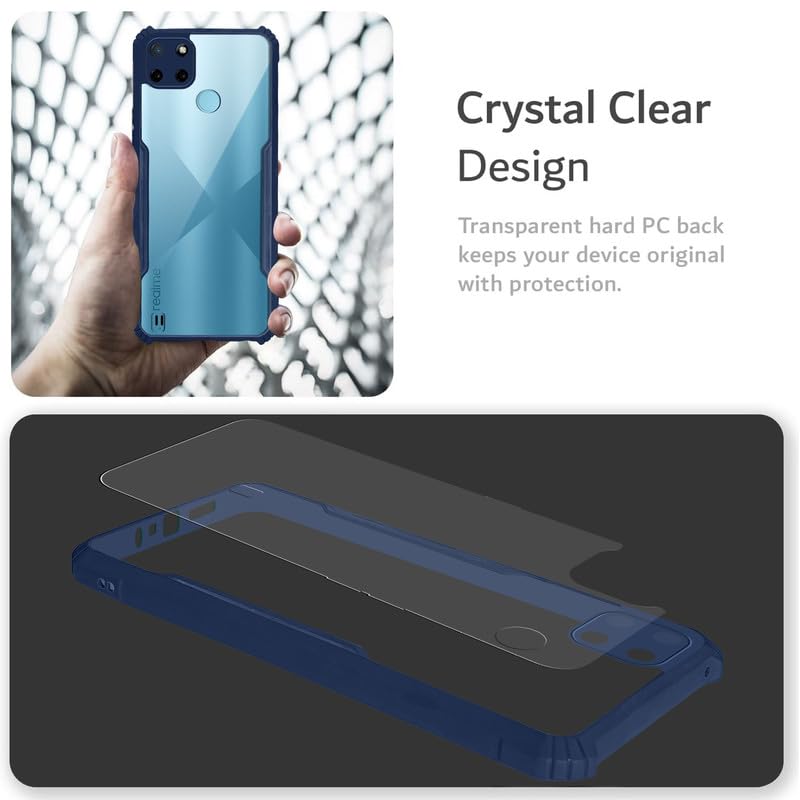 Premium Acrylic Transparent Back Cover for Realme C25Y | Realme C21Y