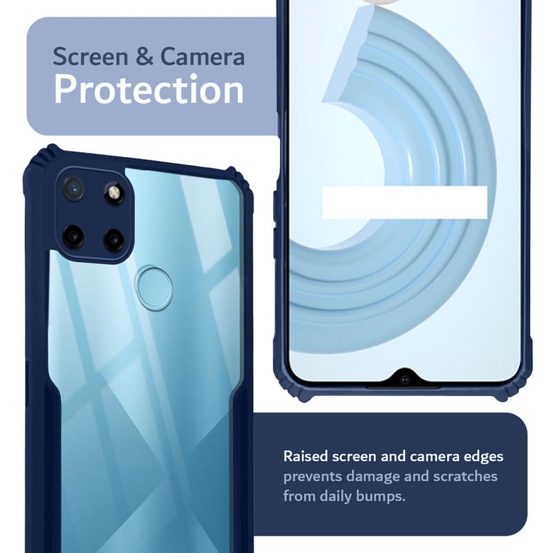 Premium Acrylic Transparent Back Cover for Realme C25Y | Realme C21Y