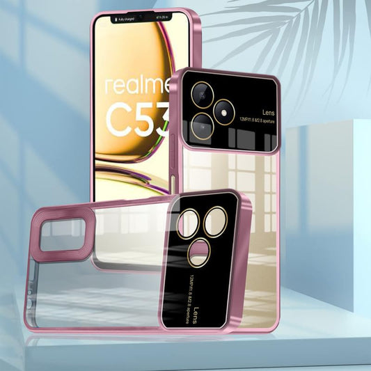 Clear Logo Cut Case with Raised Camera Guard for Realme C53