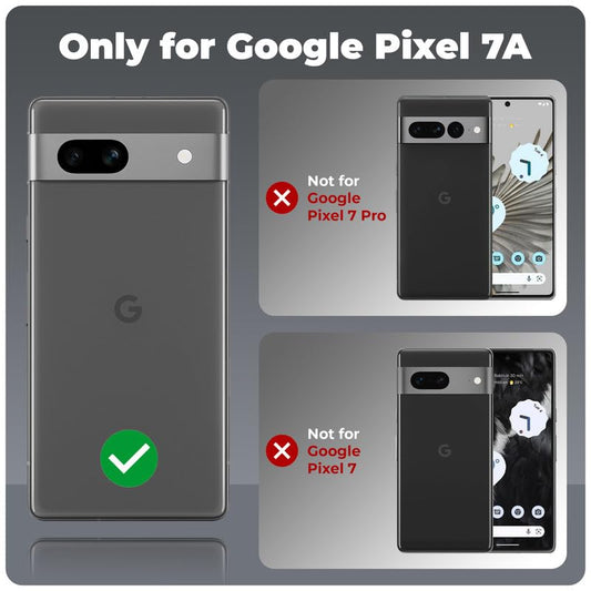 Transparent Silicon Back Cover for Google Pixel 7A -Transparent