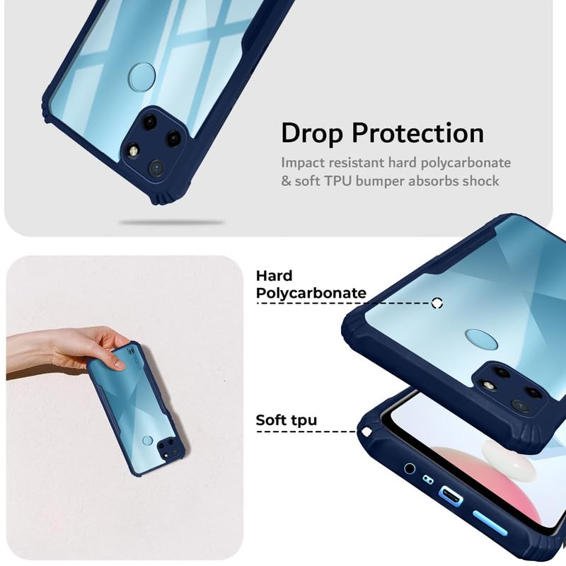 Premium Acrylic Transparent Back Cover for Realme C25Y | Realme C21Y