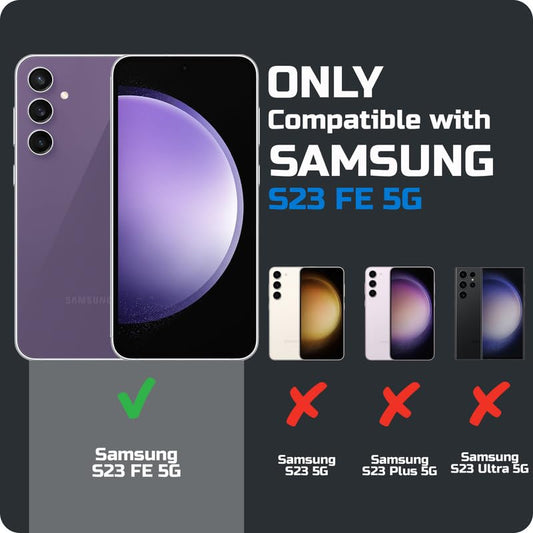Premium Acrylic Transparent Back Cover for Samsung S23 FE 5G