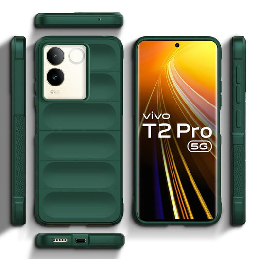 Liquid Silicone Comfort Grip Soft Touch Matte TPU Case for Vivo T2 Pro 5G