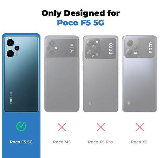 Premium Acrylic Transparent Back Cover for Poco F5 5G