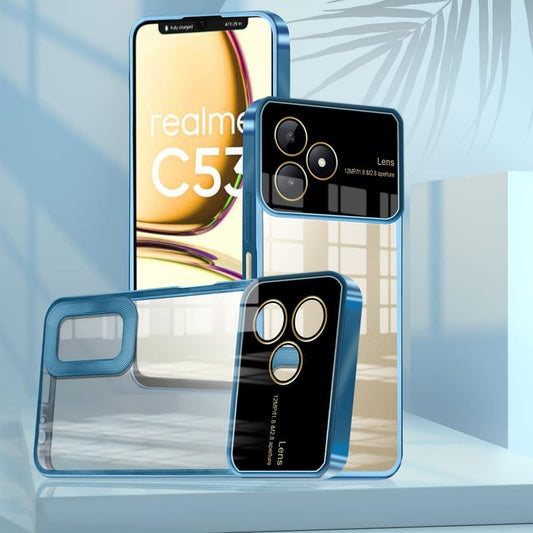 Clear Logo Cut Case with Raised Camera Guard for Realme C53