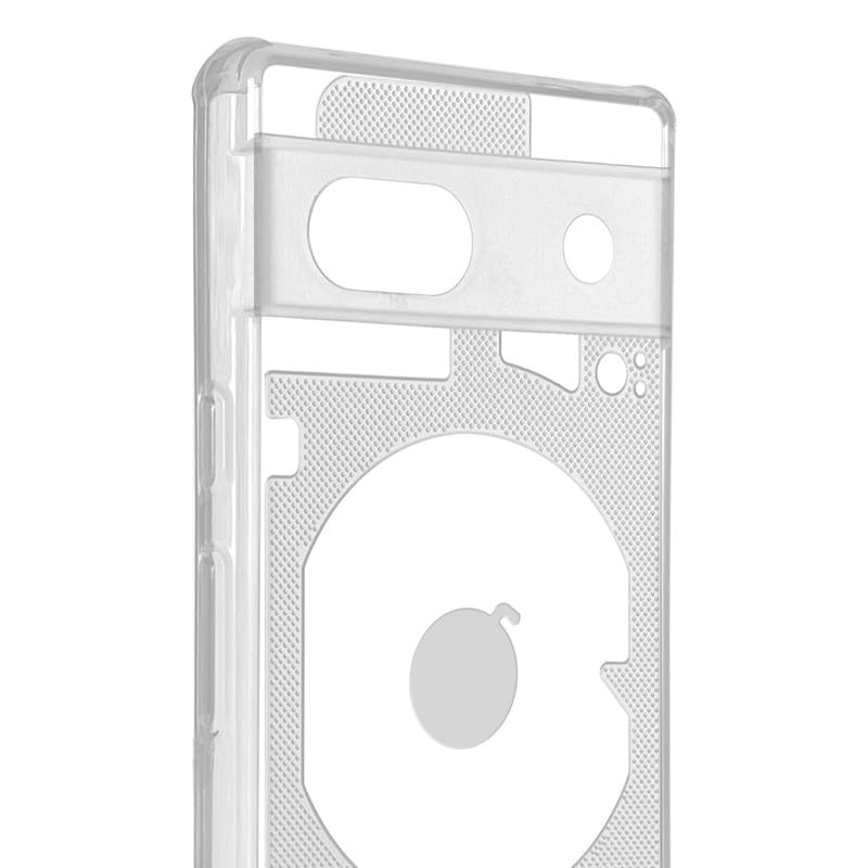Transparent Silicon Back Cover for Google Pixel 7A -Transparent