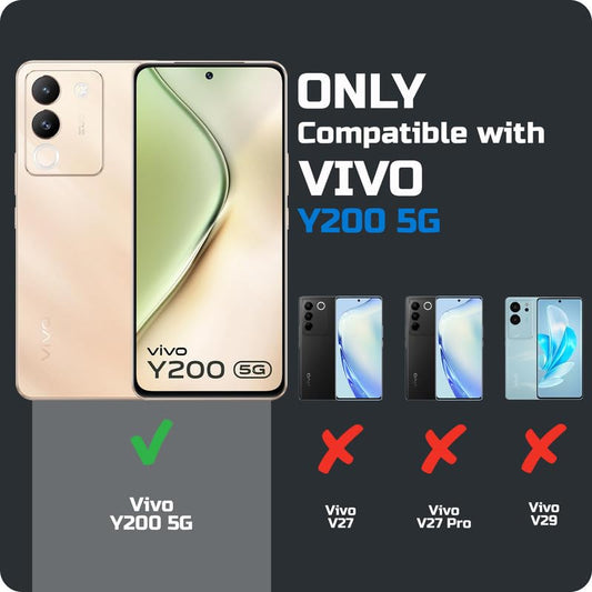 Matte Soft Silicone Back Cover for Vivo Y200 5G