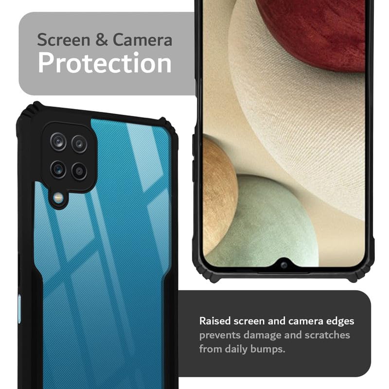 Premium Acrylic Transparent Back Cover for Samsung A12