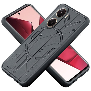 Soft Silicone Back Case Cover for Vivo V29e 5G | Camera Bumper Protection | Shockproof Anti-Slip (Black)