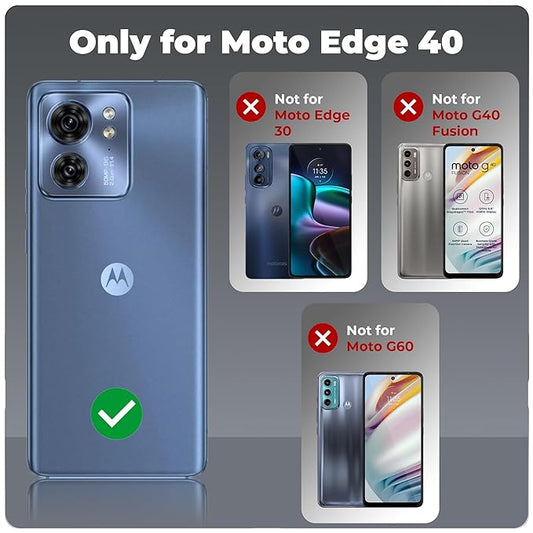 Premium Acrylic Transparent Back Cover for Motorola Moto Edge 40 5G