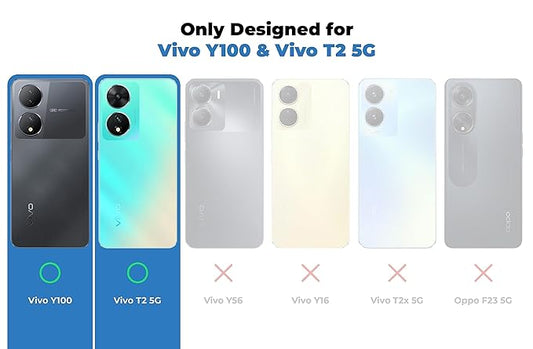 Premium Acrylic Transparent Back Cover for Vivo Y100