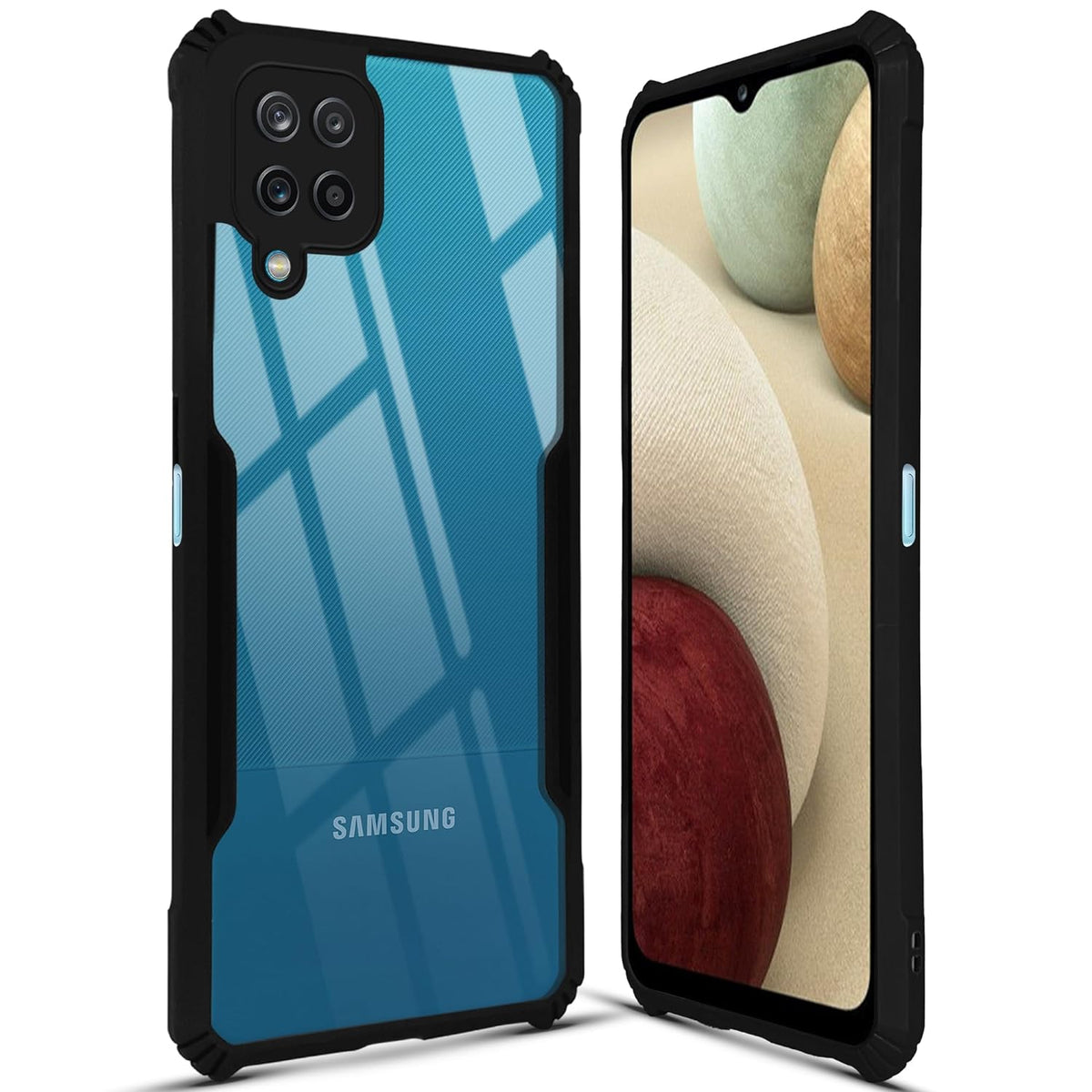 Premium Acrylic Transparent Back Cover for Samsung A12