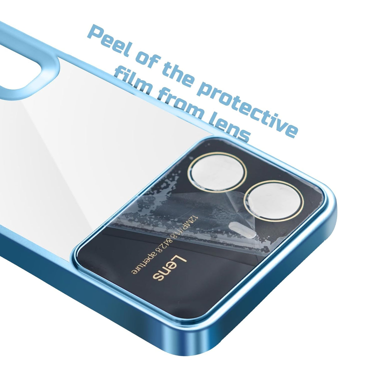 Clear Logo Cut Case with Raised Camera Guard for Realme C55