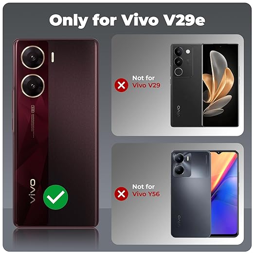 Premium Acrylic Transparent Back Cover for Vivo V29e 5G
